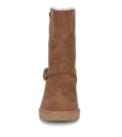 Baretraps Booties-Alary Mid Calf Boot Brown