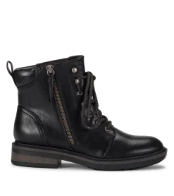 Baretraps Booties-Amysue Lace Up Bootie Black