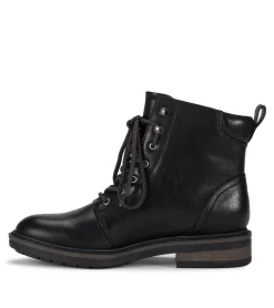 Baretraps Booties-Amysue Lace Up Bootie Black