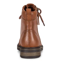 Baretraps Booties-Amysue Lace Up Bootie Cognac