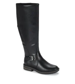 Baretraps Wide Calf Boots|Knee High Boots-Autumn Wide Calf Riding Boot Black