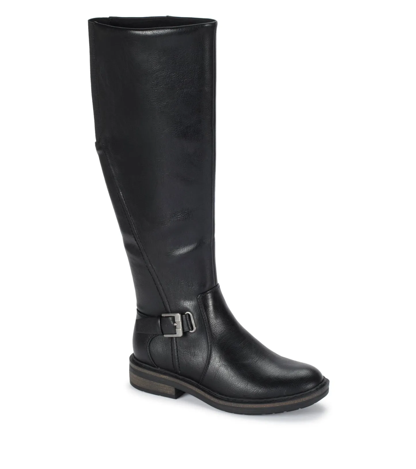 Baretraps Wide Calf Boots|Knee High Boots-Autumn Wide Calf Riding Boot Black