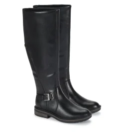 Baretraps Wide Calf Boots|Knee High Boots-Autumn Wide Calf Riding Boot Black