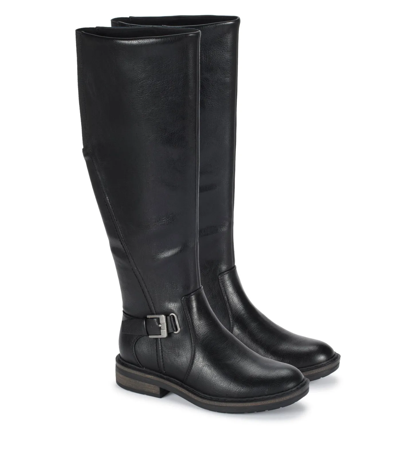 Baretraps Wide Calf Boots|Knee High Boots-Autumn Wide Calf Riding Boot Black