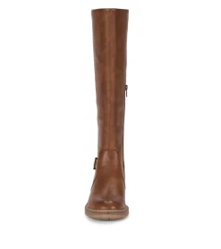 Baretraps Wide Calf Boots|Knee High Boots-Autumn Wide Calf Riding Boot Cognac