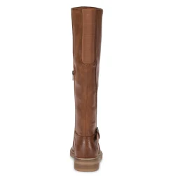 Baretraps Wide Calf Boots|Knee High Boots-Autumn Wide Calf Riding Boot Cognac