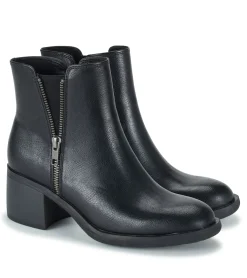 Baretraps Booties-Avery Block Heel Bootie Black