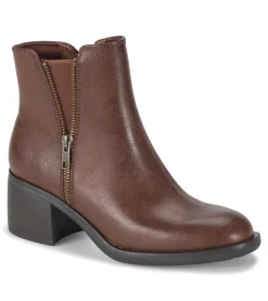 Baretraps Booties-Avery Block Heel Bootie Oak