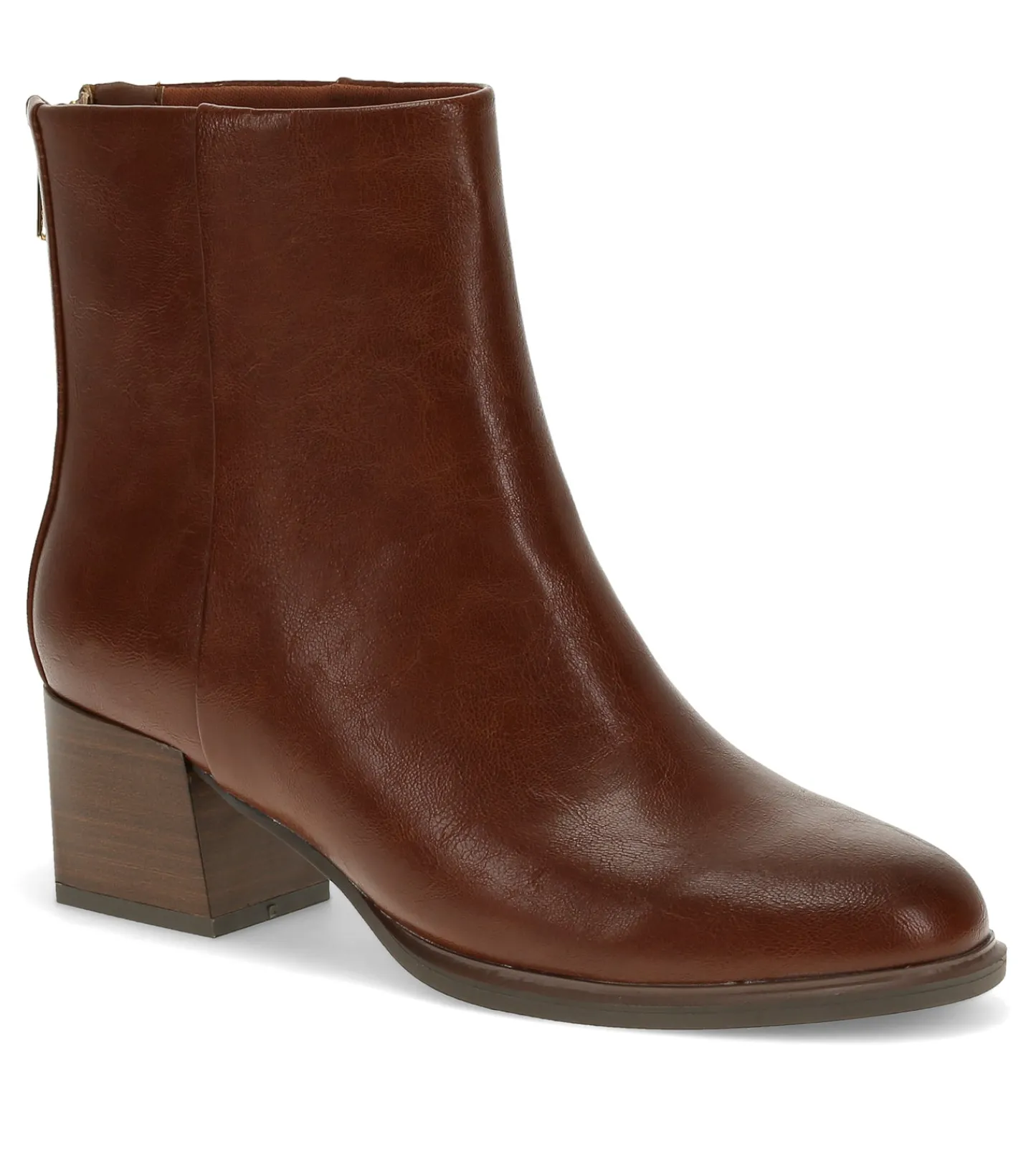 Baretraps Booties-Bessie Block Heel Bootie Mahogany