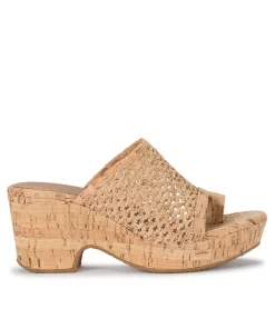 Baretraps Wedge Sandals|Slides & Slip On Sandals-Bethie Wedge Sandal NaturalCork
