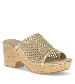 Baretraps Wedge Sandals|Slides & Slip On Sandals-Bethie Wedge Sandal OldGold