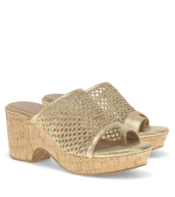 Baretraps Wedge Sandals|Slides & Slip On Sandals-Bethie Wedge Sandal OldGold