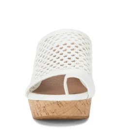 Baretraps Slides & Slip On Sandals|Wedge Sandals-Bethie Wedge Sandal White