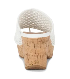 Baretraps Slides & Slip On Sandals|Wedge Sandals-Bethie Wedge Sandal White