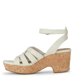 Baretraps Wedge Sandals-Bonita Wedge Sandal Cream