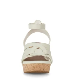 Baretraps Wedge Sandals-Bonita Wedge Sandal Cream