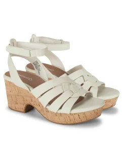 Baretraps Wedge Sandals-Bonita Wedge Sandal Cream