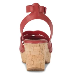Baretraps Wedge Sandals-Bonita Wedge Sandal Red