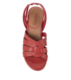 Baretraps Wedge Sandals-Bonita Wedge Sandal Red