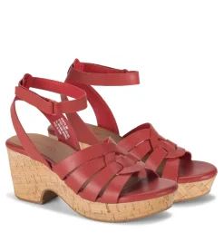 Baretraps Wedge Sandals-Bonita Wedge Sandal Red