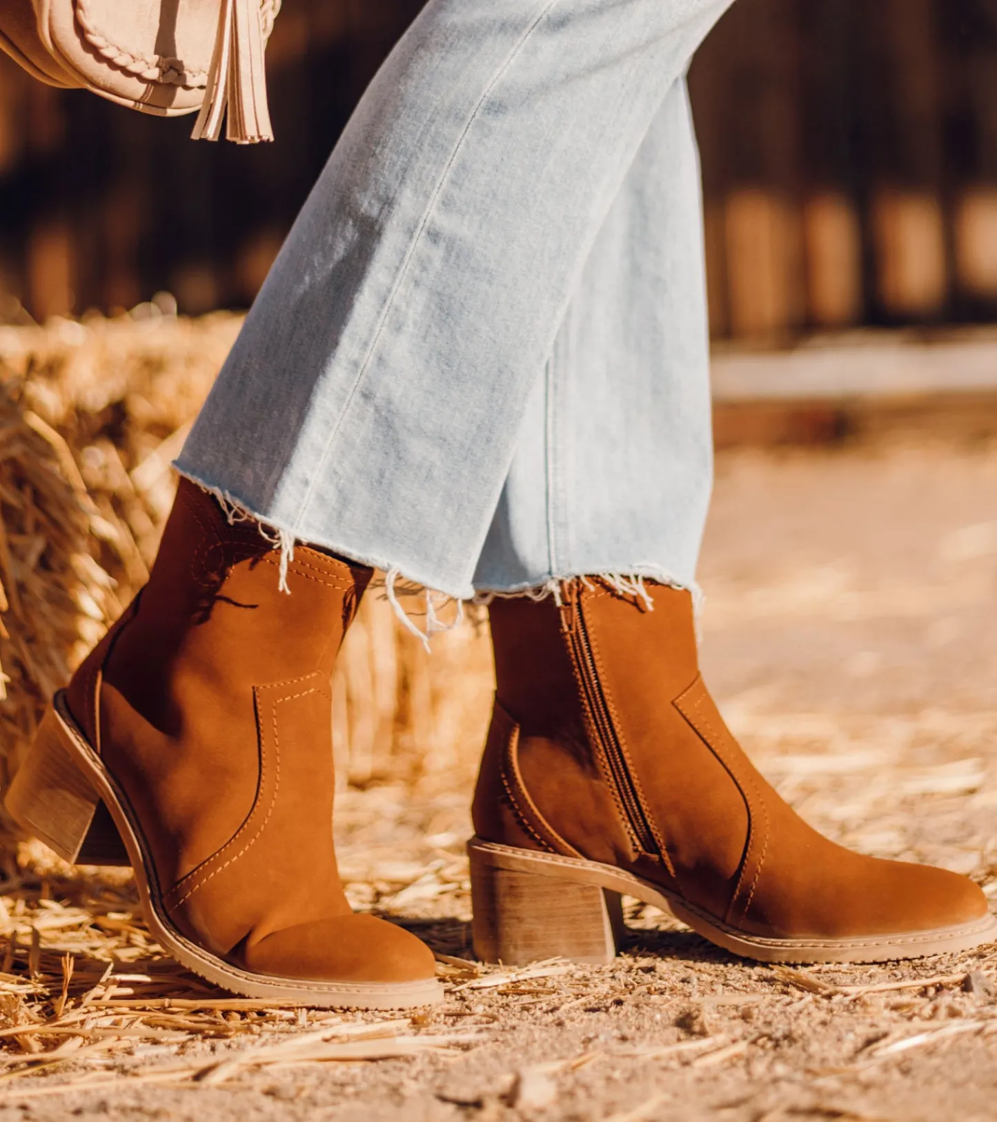 Baretraps Booties-Calloway Block Heel Bootie Nutshell