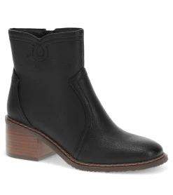 Baretraps Booties-Calloway Block Heel Bootie Black