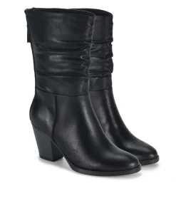 Baretraps Knee High Boots-Camila Mid Calf Boot Black