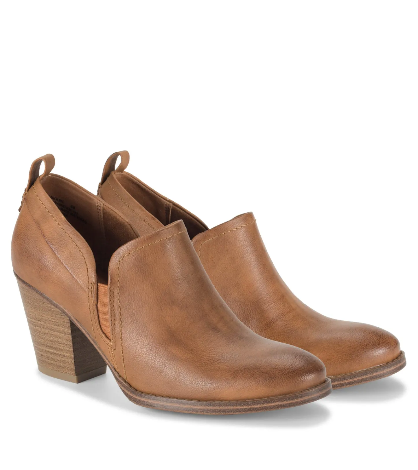 Baretraps Booties-Caroline Ankle Bootie Cognac