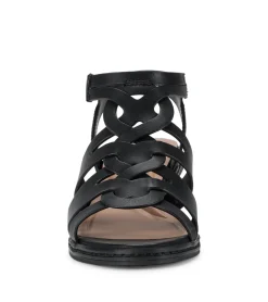 Baretraps Classic Comfort Sandals-Celina Block Heel Sandal Black