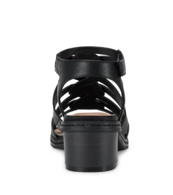 Baretraps Classic Comfort Sandals-Celina Block Heel Sandal Black