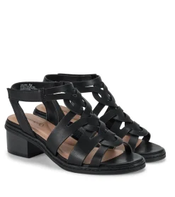 Baretraps Classic Comfort Sandals-Celina Block Heel Sandal Black