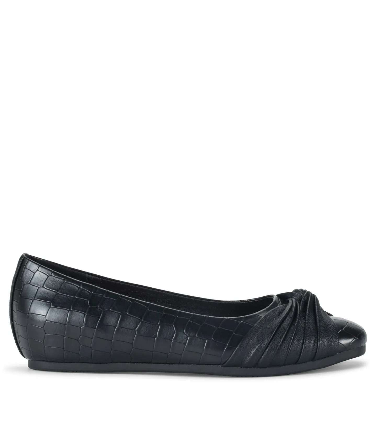 Baretraps Flats & Loafers-Chainey Casual Flat BlackCroco