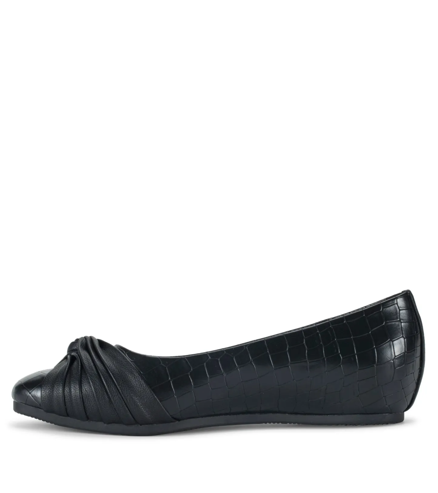 Baretraps Flats & Loafers-Chainey Casual Flat BlackCroco