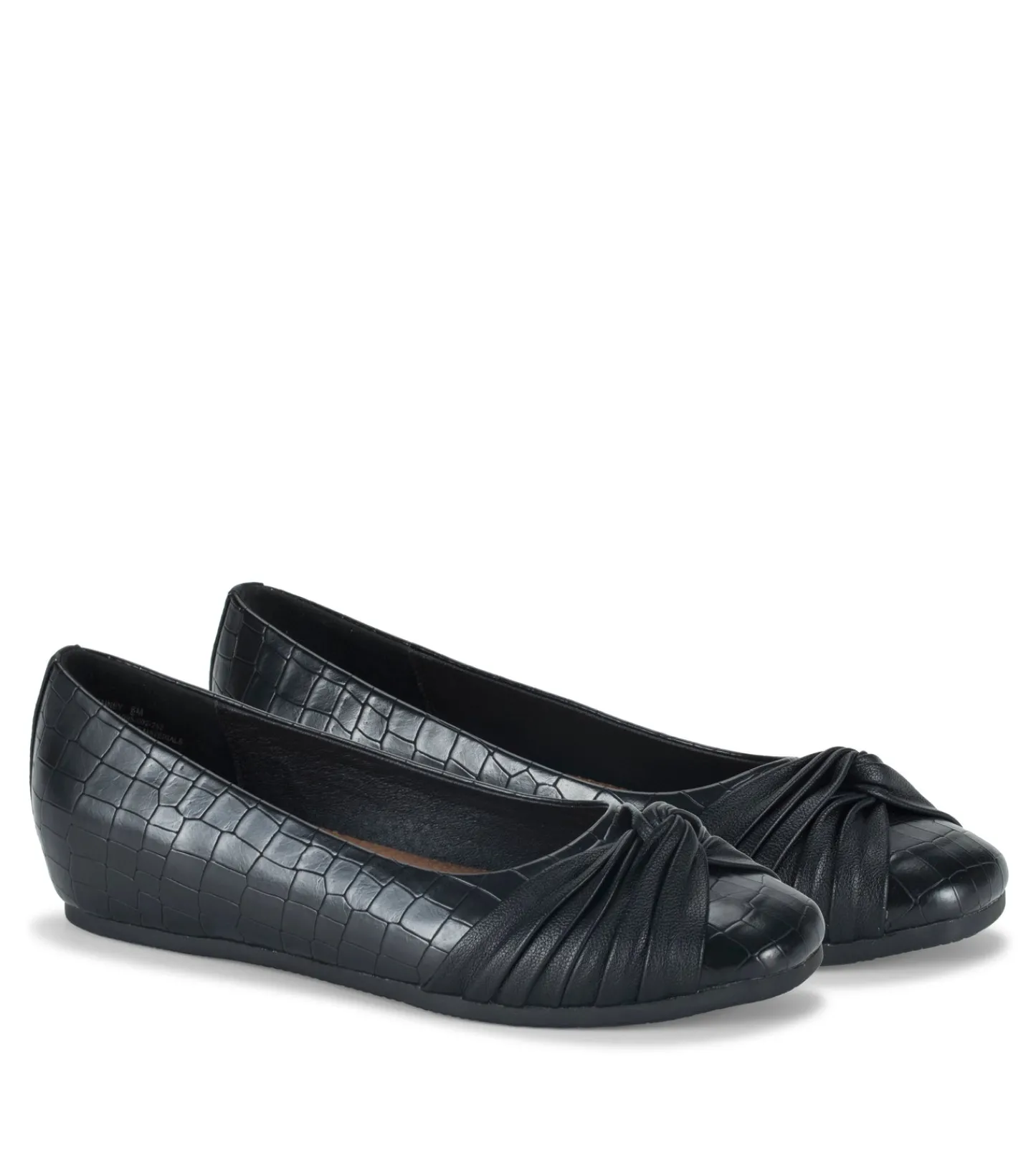 Baretraps Flats & Loafers-Chainey Casual Flat BlackCroco