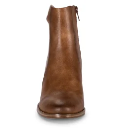 Baretraps Booties-Charee Block Heel Bootie BrushBrown