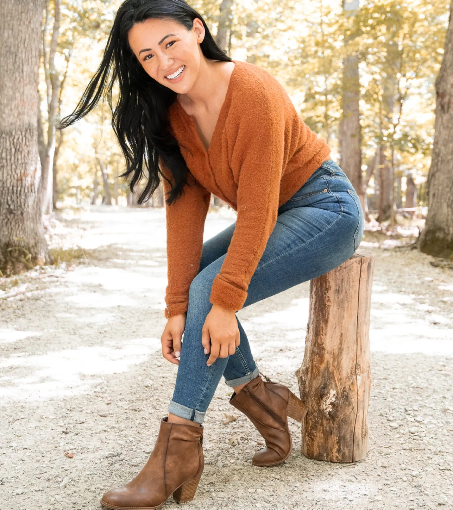 Baretraps Booties-Charee Block Heel Bootie BrushBrown
