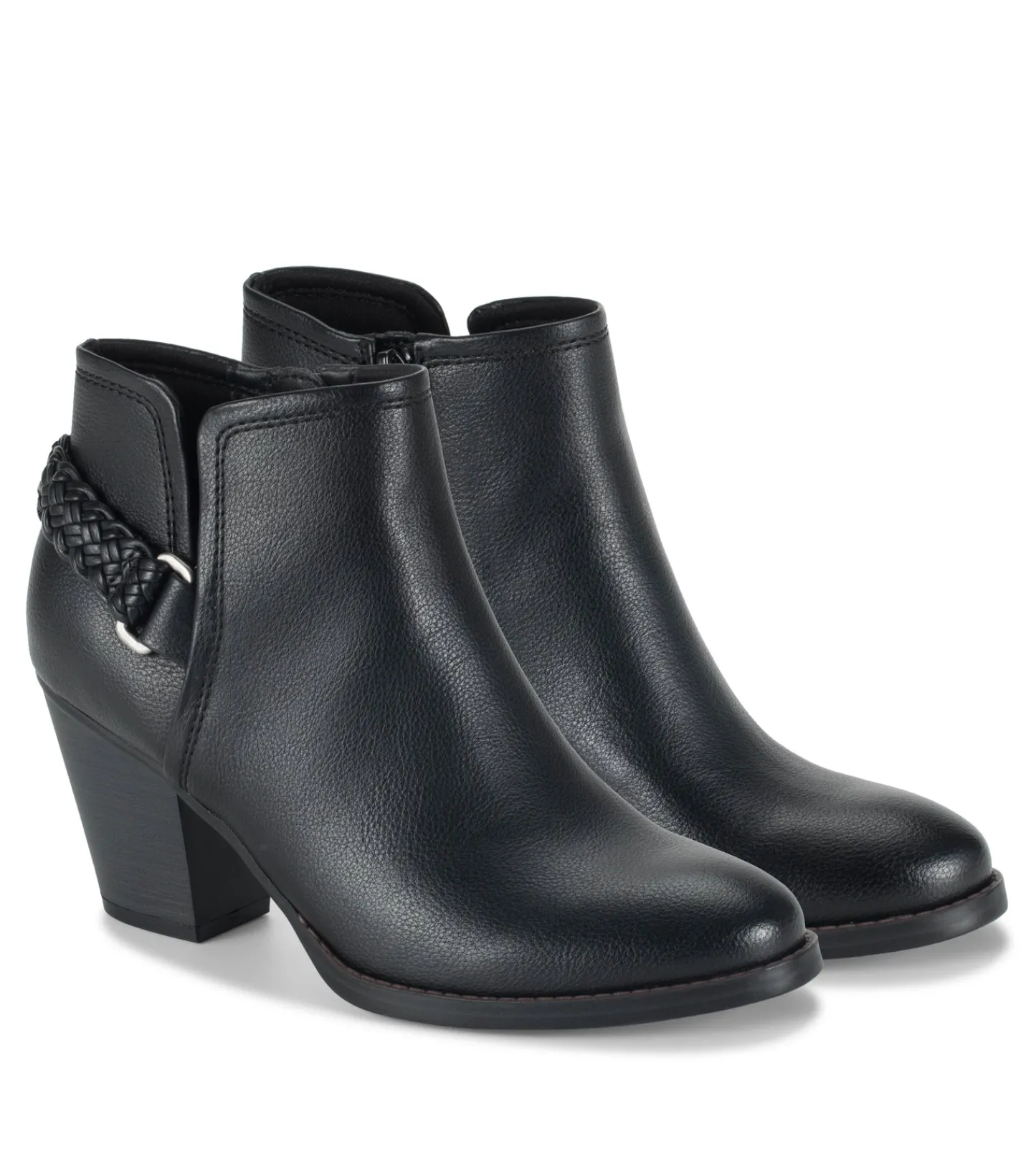 Baretraps Booties-Charlotte Block Heel Bootie Black
