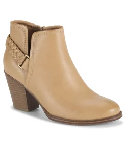 Baretraps Booties-Charlotte Block Heel Bootie Camel