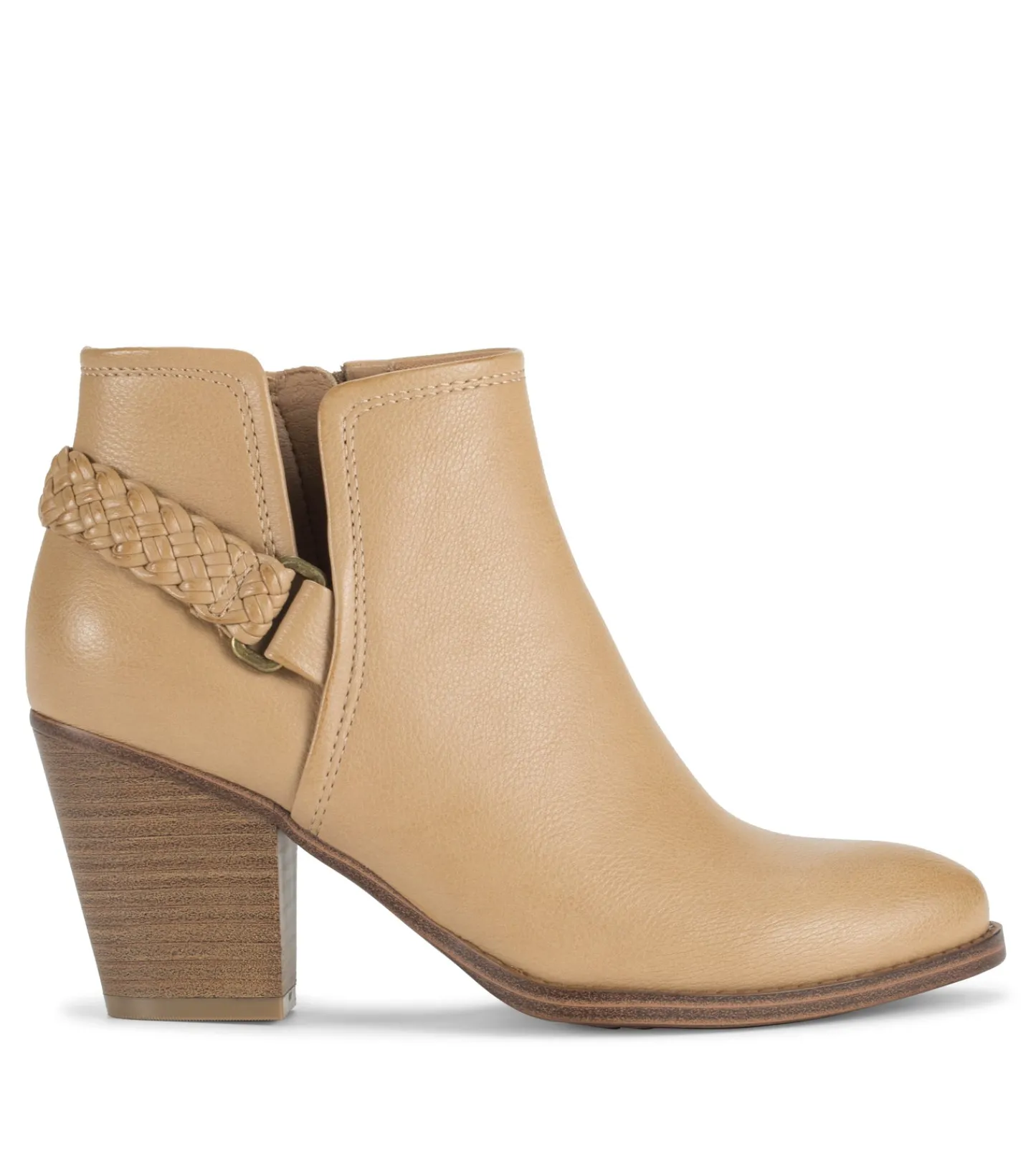 Baretraps Booties-Charlotte Block Heel Bootie Camel