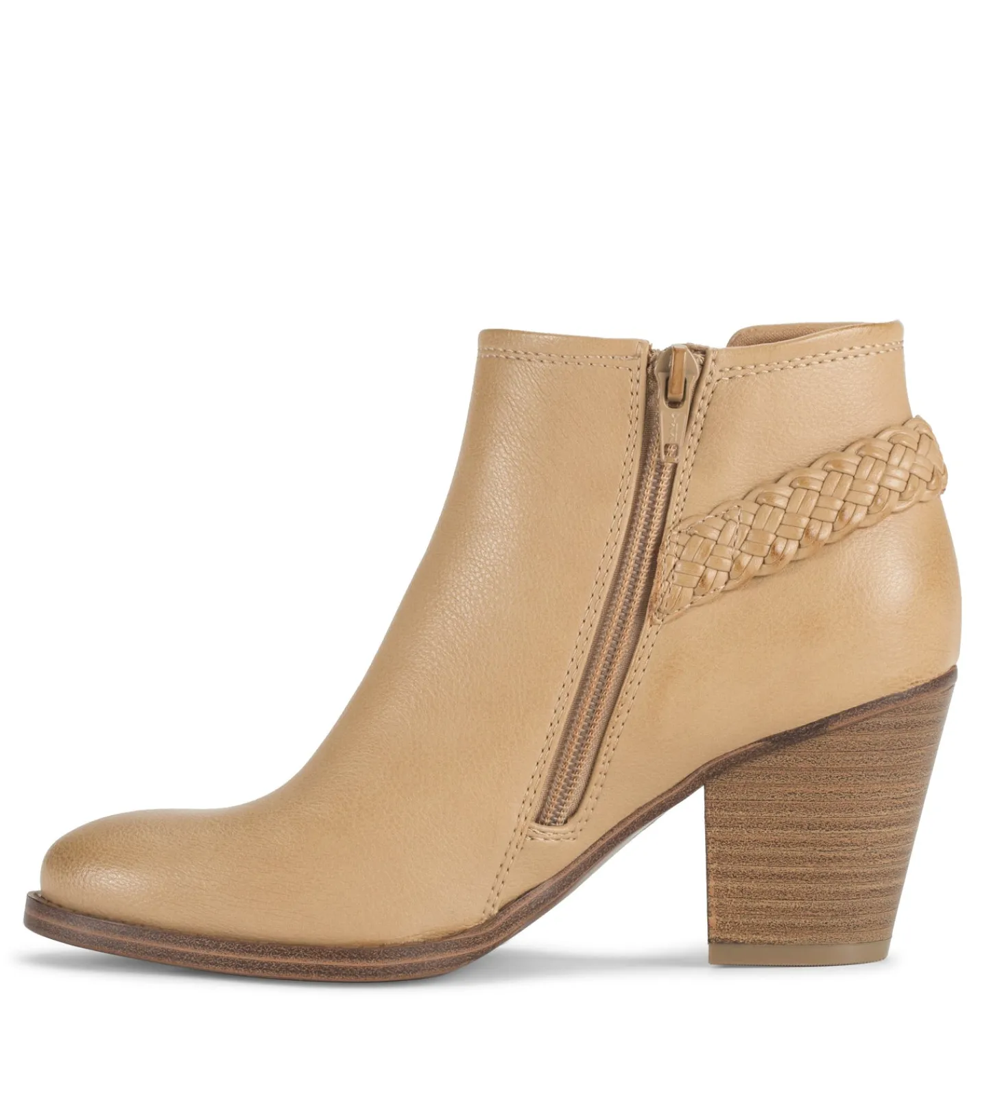 Baretraps Booties-Charlotte Block Heel Bootie Camel