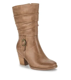 Baretraps Knee High Boots-Cheyenne Mid Calf Boot Auburn