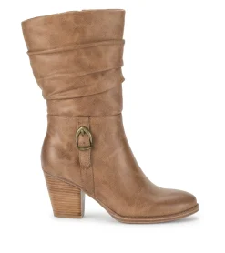 Baretraps Knee High Boots-Cheyenne Mid Calf Boot Auburn