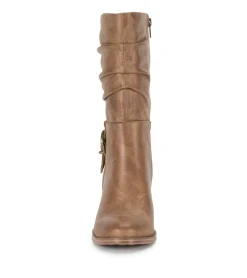 Baretraps Knee High Boots-Cheyenne Mid Calf Boot Auburn