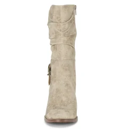 Baretraps Knee High Boots-Cheyenne Mid Calf Boot Cream