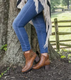 Baretraps Booties-Christine Bootie Brown