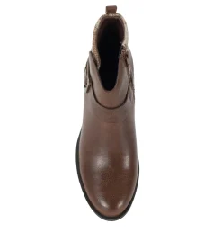 Baretraps Booties-Colorado Block Heel Bootie DarkBrown