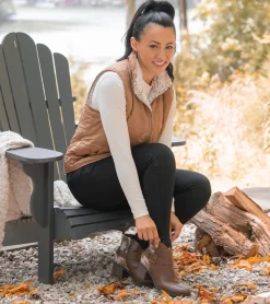 Baretraps Booties-Colorado Block Heel Bootie DarkBrown