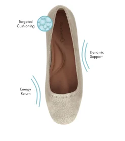 Baretraps Flats & Loafers|Dress Shoes-Covette Wedge Slip On LightChampagne