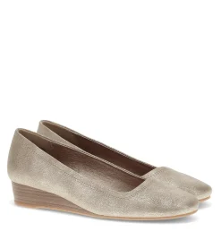 Baretraps Flats & Loafers|Dress Shoes-Covette Wedge Slip On LightChampagne