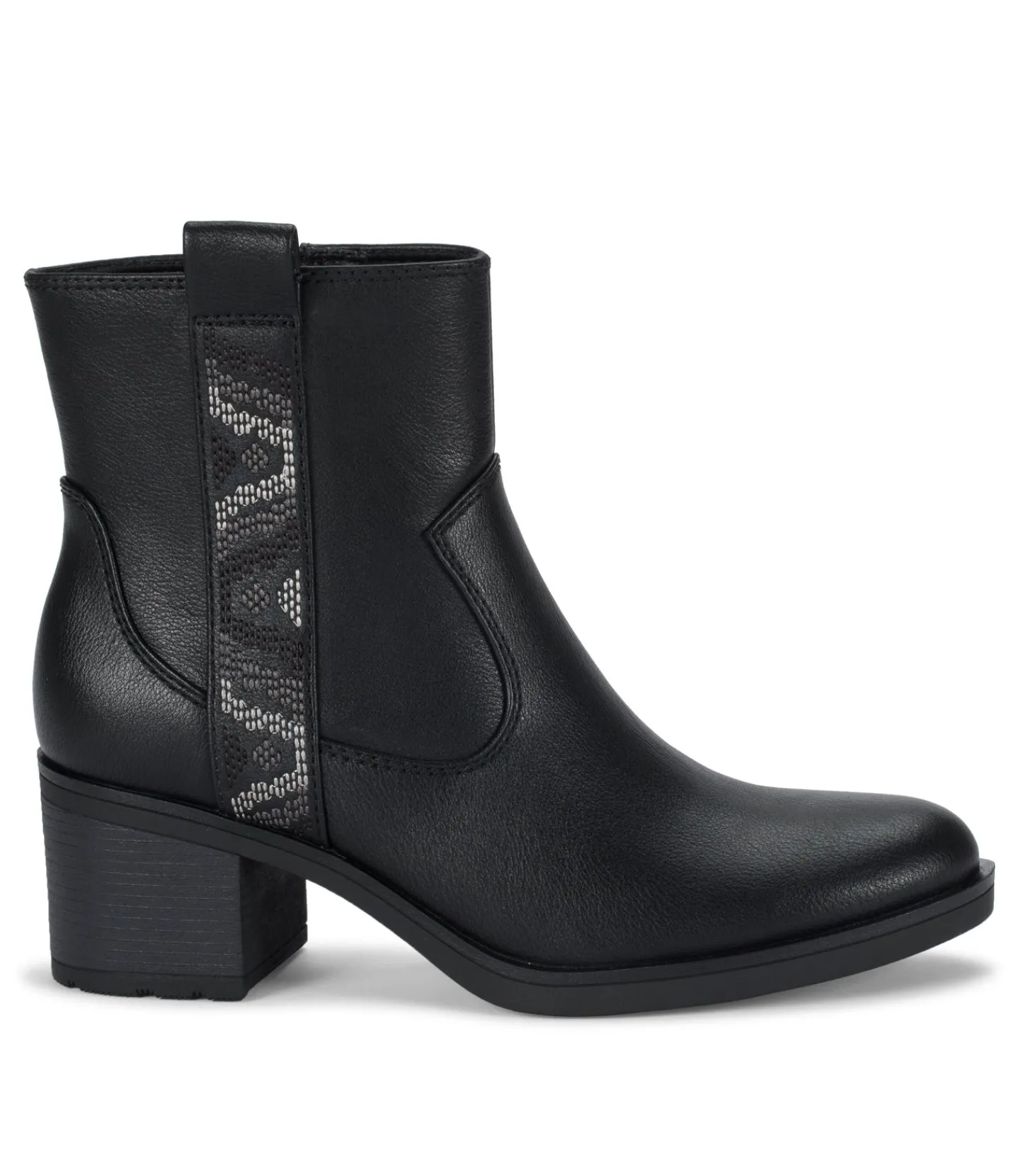 Baretraps Booties-Covina Block Heel Bootie Black